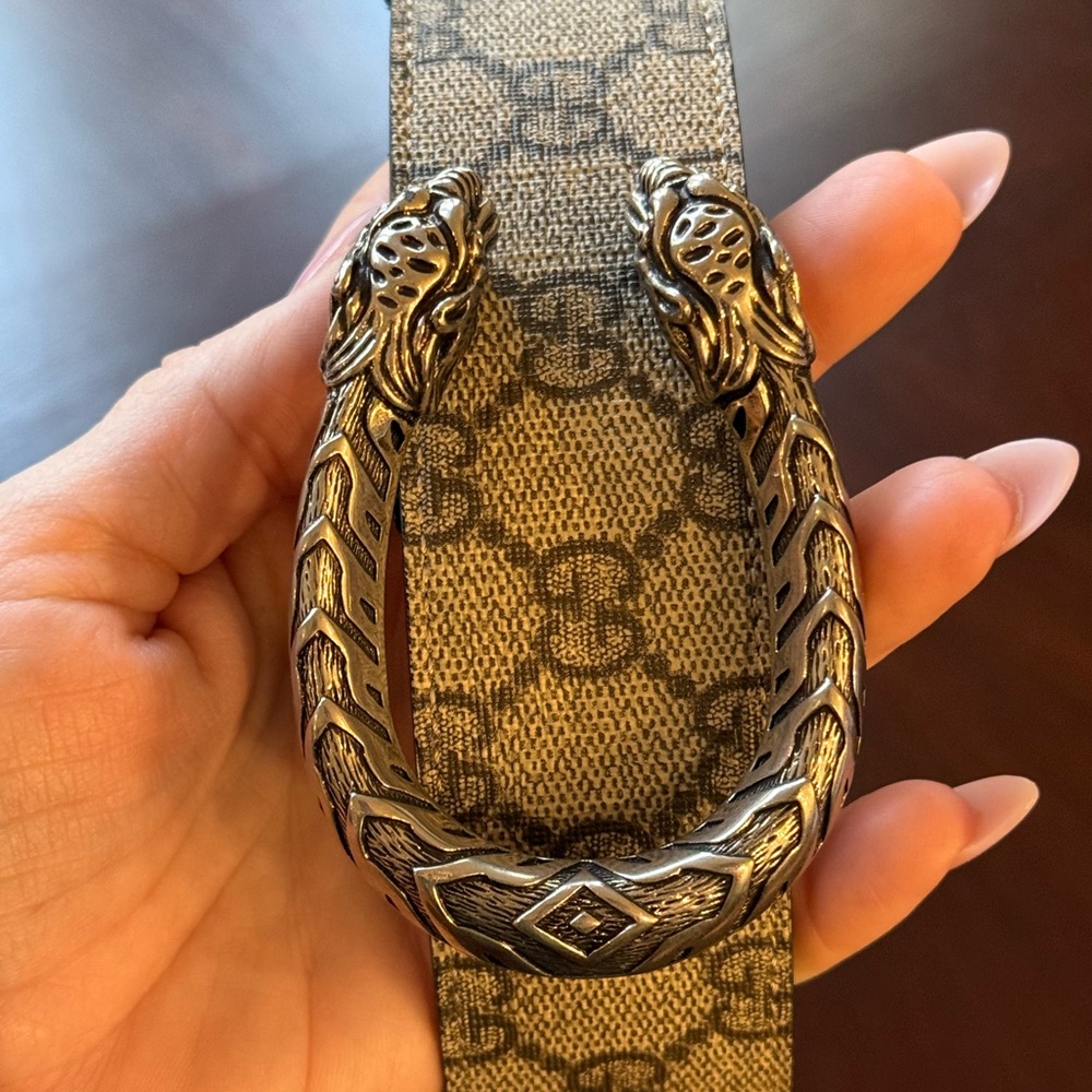 Gucci Dionysus Belt with silver buckle - Picture 3 of 4
